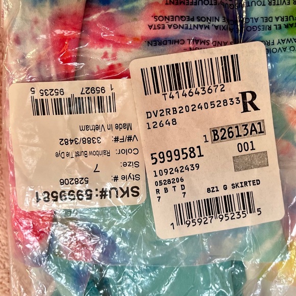 Land's End Girl's Tie-Dye, Skirted, One-Piece Swimsuit - Picture 7 of 7